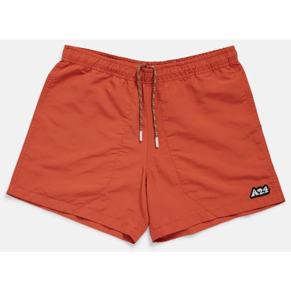 A24 Red Nylon Outdoor Activewear Athletic Hiking Shorts Unisex Size XL